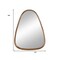 Homeroots 37" Brown Abstract Wood Framed Accent Mirror 485080 - alternate 3