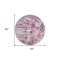 Homeroots 8' Plum Mauve And Pink Round Floral Washable Indoor Outdoor Area Rug 582760 - alternate 6