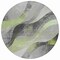 Homeroots 8' Artichoke Green Gray And Silver Round Abstract Washable Indoor Outdoor Area Rug 616750 - alternate 5