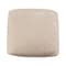 Homeroots 18" Ivory Chenille Cube Pouf Ottoman 534104 - alternate 2