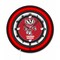 Holland Bar Stool University of Wisconsin Badger  19 Double Neon Wall Clock Clk19BK - alternate 1