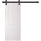 Sartodoors Barn Door 30 x 84 inches, BASIC 9772 White, 6.6FT Rail Track Heavy Hardware Set, Solid Panel Inte BASIC9772BD-B-SKIN-3084 - alternate 1