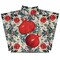 Homeroots 12" x 12" Green And Red Vinyl Arabesque Peel And Stick Removable Tiles 569222 - alternate 1