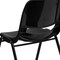 Flash Furniture Black Stack Chair-Black Frame, PK5 5-RUT-12-PDR-BLACK-GG - alternate 4