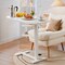 Simple Deluxe Saucer Chair, Round Foldable Reading Chairs, x-Large Size Cozy Papasan Chair, Comfy Furry Padded Mo 3A88TDESKCXZ01WHT - alternate 4