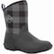 Muck Boot Co Women's Muckster II Mid Rubber Boot w/Fleece, Plain Toe, Black/Gray Plaid, 11 WM2-1PLD-BLK-110 - alternate 3