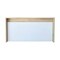 Homeroots 39" White and Natural Wall Mounted Floating Desk 403783 - alternate 5