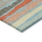 Homeroots 8' X 10' Sky Blue Pink And Gray Striped Washable Indoor Outdoor Area Rug 598935 - alternate 7