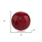 Homeroots 3" Red Aluminum Decorative Orb Tabletop Sculpture 354716 - alternate 3