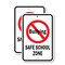 Signmission No Bullying Safe School Zone, 12'' X 18'' 2 Signs, Heavy Gauge Aluminum, 2PK A-1218-2PACK-2734 - alternate 1