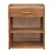 Homeroots 23" Brown Solid Wood One Drawer Nightstand 651567 - alternate 1