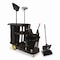 Nexstep Commercial Products Premier Janitor Cart, 2 Shelves, Plastic, 18.25 x 44.5 x 38, Black 96980 - alternate 3