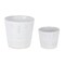 Homeroots Set of Two White Porcelain 4 Ounce Abstract Face Pot Planters, 2PK 517973 - alternate 1