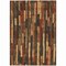 Homeroots 8' X 10' Coffee And Brown Striped Washable Indoor Outdoor Area Rug 608943 - alternate 3