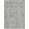 Homeroots 5' X 8' Gray And Ivory Abstract Washable Indoor Outdoor Area Rug 594936 - alternate 4