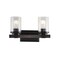 Jonathan Y Bungalow 15" 2-Light Iron/Seeded Glass Rustic Farmhouse LED Vanity Light, Oil Rubbed Bronze JYL7508A - alternate 10
