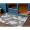 Homeroots 3' X 5' Gray And Ivory Abstract Washable Indoor Outdoor Area Rug 614539 - alternate 1