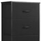 Homeroots 12" Black Fabric Metal And Wood Four Drawer Dresser 635724 - alternate 4