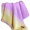 Homeroots Pink and Yellow Woven Acrylic Striped Throw Blanket With Fringe 534359 - alternate 2