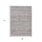 Homeroots 9' X 12' Linen And Gray Striped Washable Indoor Outdoor Area Rug 615672 - alternate 6