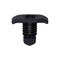 Auveco Weatherstrip Retainer; Head Size: 5mmx13mm, Stem Dia., 5mm, Stem L: 9mm, Black Nylon, 25PK 21982 - alternate 1