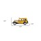 Homeroots 14" Yellow Checker Taxi Cab Model Sculpture 401141 - alternate 5