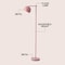 Jonathan Y Eva 58.5 in. Mid-Century Modern Metal Adjustable Globe Shade LED Floor Lamp, Pink JYL3088C - alternate 6