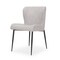 Homeroots Gray and Black Upholstered Fabric And Metal Wing Back Dining Side Chair 605671 - alternate 4