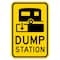 Sign Solutions Usa Dump Station, 12 in W x Vertical Rectangle, Aluminum Sign DCS06DYE1218CUS00014 - alternate 1