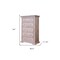 Homeroots 37" White Solid Wood Five Drawer Chest 524564 - alternate 6