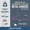Lifemaster Pink Metal Non-Slip Pants Hangers, Heavy Duty, Space-Saving, Open-Ended Design, 50PK LMMTPIK55 - alternate 4