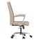 Leisuremod Evander Faux Leather Swivel Office Chair, Aluminum Frame, Tilt Control EO20LGRL - alternate 7