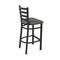 Holland Bar Stool Co 30" Stationary Bar Stool, Black Wrinkle, Graph Chalice Seat 40030BW019 - alternate 7