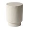 Leisuremod Eden 14 in Round Stone Side Table, Weatherproof Pedestal Base, Fully Assembled EST14W - alternate 7