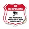 Signmission No Trespassing Shield Sign This Property, 18 inch X 18 inch, Vinyl Decal, 2PK SHI-D-2PACK-18-424 - alternate 1