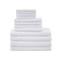 Homeroots Set of Twelve White Cotton Quick Dry Towel Set, 12PK 662346 - alternate 1