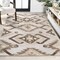 Jonathan Y Sumak High-Low Pile Neutral Diamond Kilim Brown/Ivory 5 ft. x 8 ft. Indoor/Outdoor Area Rug SBH107C-5 - alternate 4