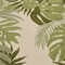 Homeroots 6' X 9' Ivory And Green Palm Leaf Indoor Outdoor Area Rug 548081 - alternate 5