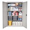 Sandusky Lee Shelving Storage Cabinet, 72 in H, 46 in W, 24 in D, Recessed Pull, Keyed, Gray, 4 Shelves EA4R462472-05 - alternate 5