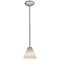 Access Lighting Martini, Pendant, Brushed Steel Finish, White Glass 28004-1R-BS/WHT - alternate 1