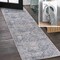 Jonathan Y Shaii Global Medallion Low-Pile Machine-Washable Blue/Light Gray 2 ft. x 8 ft. Runner Rug WSH319A-28 - alternate 1