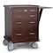 Gerstner 5-Drawer Dark Oak Compact Roller Cabinet GI-R20-D - alternate 7