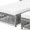 Homeroots 78" Beige Metal Outdoor Chaise Lounge with Beige Cushion 625685 - alternate 3