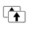 Signmission Straight Thru Sign - Straight Thru Symbol Sign, 18'' X 24'' 2 Signs, Heavy Gauge Aluminum, 2PK A-1824-2PACK-22834 - alternate 1