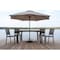 Us Weight Heavy Duty Patio Umbrella Base, Round, Prefilled Concrete, Black, 22 lbs FUB22BLK - alternate 3