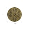 Homeroots 8' Coffee And Gray Round Oriental Washable Indoor Outdoor Area Rug 563759 - alternate 6