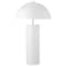 Homeroots 27" White Metal Table Lamp With White Dome Shade 524320 - alternate 1