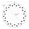 Smarty Had A Party 7.5" White with Black Dots Round Blossom Disposable Plastic Salad Plates (120 Plates), 120PK 987-B-CASE - alternate 6