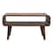 Homeroots 26in Brown Solid Wood Enclosed and Open Storage TV Stand 727851 - alternate 1
