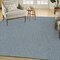 Homeroots 9' X 12' Aqua And Ivory Geometric Indoor Outdoor Area Rug 551538 - alternate 3